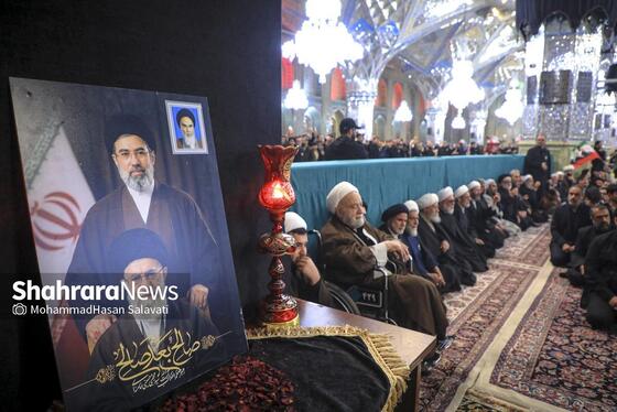 گزارش تصویری | مراسم چهلمین روز شهادت رهبر شهید انقلاب اسلامی در حرم مطهر رضوی