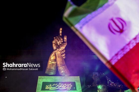 گزارش تصویری | رونمایی از المان «غدیر» در مشهد