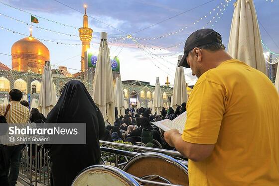 گزارش تصویری | حال و هوای حرم مطهر رضوی در شب عید سعید غدیر خم