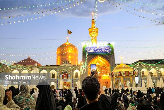 گزارش تصویری | حال و هوای حرم مطهر رضوی در شب عید سعید غدیر خم