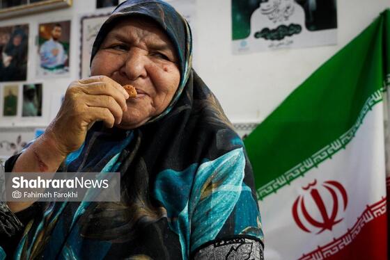 فاطمه خانم می گوید: نان که چیزی نیست،جانش را برای وطن می دهد.