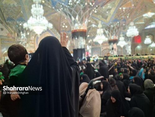 مراسم شیرخوارگان حسینی در حرم مطهر رضوی برگزار شد + فیلم
