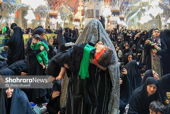 گزارش تصویری | مراسم شیرخوارگان حسینی در حرم مطهر رضوی برگزار شد