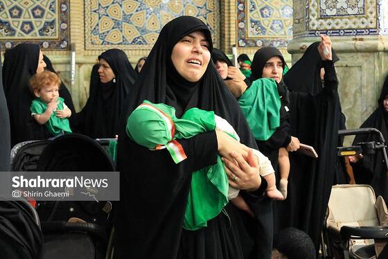 گزارش تصویری | مراسم شیرخوارگان حسینی در حرم مطهر رضوی برگزار شد
