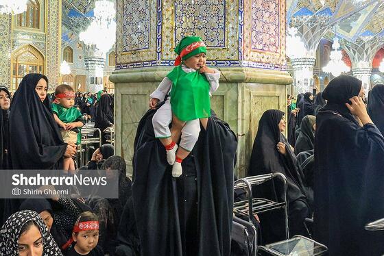 گزارش تصویری | مراسم شیرخوارگان حسینی در حرم مطهر رضوی برگزار شد
