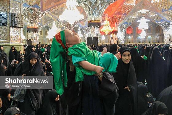 گزارش تصویری | مراسم شیرخوارگان حسینی در حرم مطهر رضوی برگزار شد