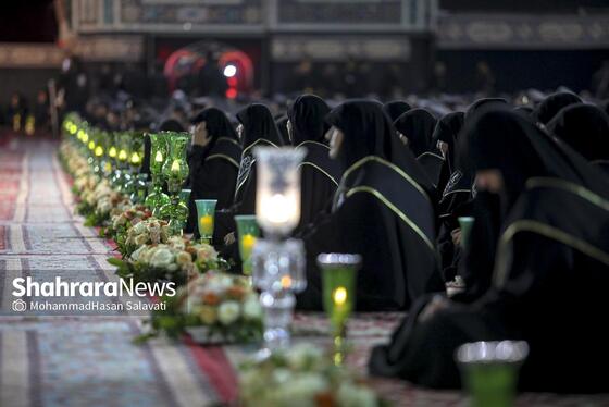 گزارش تصویری | آئین سنتی خطبه خوانی شب عاشورا در حرم مطهر رضوی