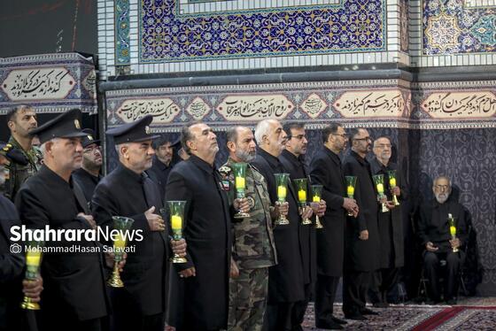 گزارش تصویری | آئین سنتی خطبه خوانی شب عاشورا در حرم مطهر رضوی