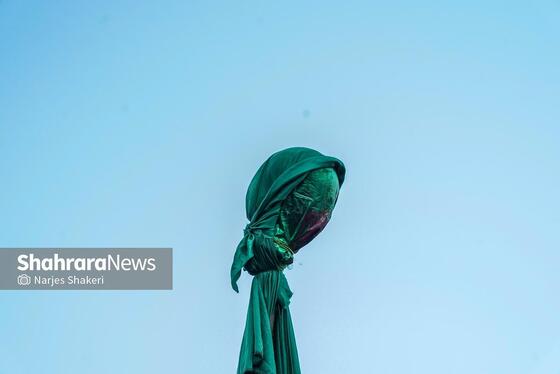گزارش تصویری | آیین خیمه سوزان عصر عاشورا در بلوار هاشمیه مشهد (۴ تیر ۱۴۰۵)