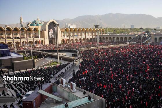 گزارش تصویری | عکس‌هایی از روز دوم وداع در مصلی بزرگ تهران (۱۴ تیرماه ۱۴۰۵)