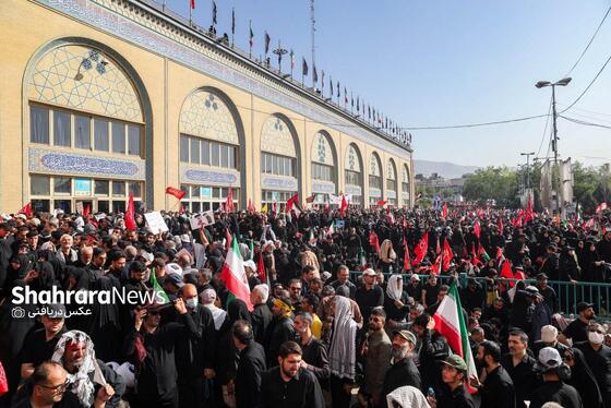 گزارش تصویری | عکس‌هایی از روز دوم وداع در مصلی بزرگ تهران (۱۴ تیرماه ۱۴۰۵)