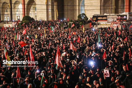 گزارش تصویری | آخرین لحظات حضور پیکر رهبر شهید در مصلی امام خمینی و مراسم وداع