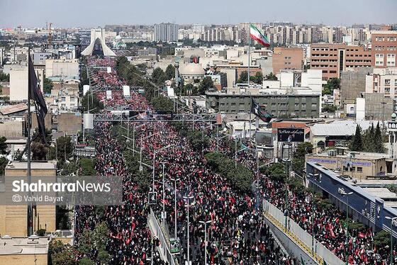 گزارش تصویری | تشییع پیکر امام شهید در تهران (۱۵ تیر ۱۴۰۵) - ۱