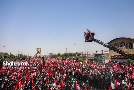 گزارش تصویری | تشییع پیکر امام شهید در تهران (۱۵ تیر ۱۴۰۵) - ۳