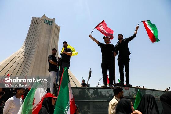گزارش تصویری | تشییع پیکر امام شهید در تهران (۱۵ تیر ۱۴۰۵) - ۴