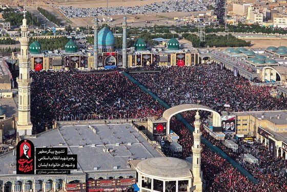 در پناه کریمه‌ اهل‌بیت | لحظه به لحظه با مراسم تشییع پیکر رهبر شهید در قم (۱۶ تیر ۱۴۰۵) +عکس و فیلم