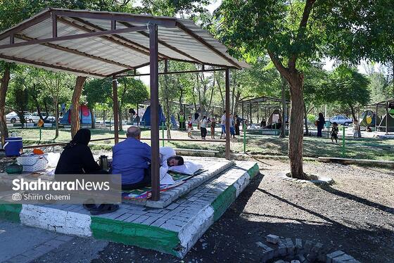 گزارش تصویری | بوستان زائرپذیر غدیر مشهد میزبان زائران و عزاداران امام شهید