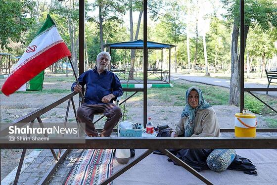 گزارش تصویری | بوستان زائرپذیر غدیر مشهد میزبان زائران و عزاداران امام شهید