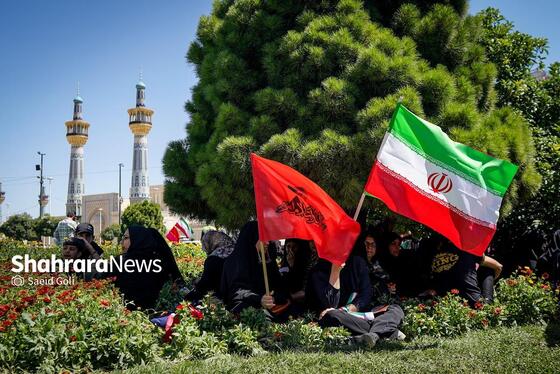 گزارش تصویری | حال و هوای خیابان امام رضا (ع) مشهد، ساعاتی قبل از تشییع پیکر رهبر شهید انقلاب
