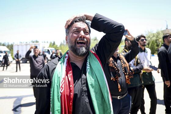 گزارش تصویری | استقبال از پیکر مطهر رهبر شهید انقلاب و خانواده ایشان در فرودگاه مشهد