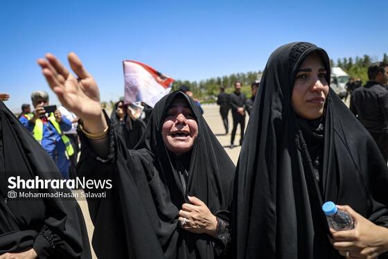 گزارش تصویری | استقبال از پیکر مطهر رهبر شهید انقلاب و خانواده ایشان در فرودگاه مشهد