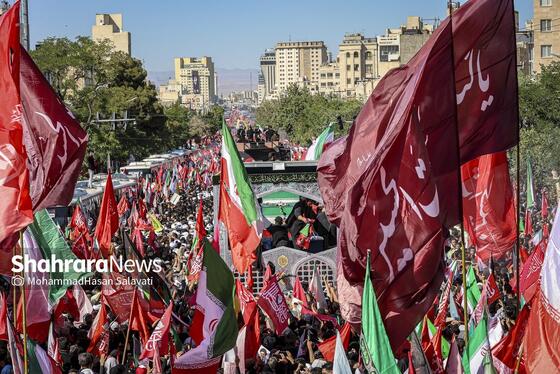 گزارش تصویری | تشییع تاریخی پیکر مطهر رهبر شهید انقلاب در مشهد مقدس | (پنجشنبه ۱۸ تیر ماه ۱۴۰۵)