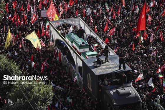 گزارش تصویری | تشییع تاریخی پیکر مطهر رهبر شهید انقلاب در مشهد مقدس | (پنجشنبه ۱۸ تیر ماه ۱۴۰۵)