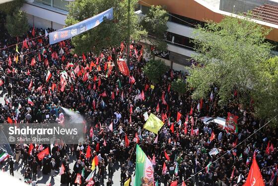 گزارش تصویری | تصاویر هوایی مراسم تشییع پیکر رهبر شهید انقلاب اسلامی