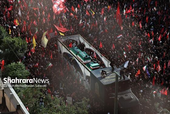 گزارش تصویری | تصاویر هوایی مراسم تشییع پیکر رهبر شهید انقلاب اسلامی