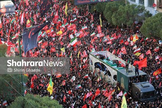 گزارش تصویری | تصاویر هوایی مراسم تشییع پیکر رهبر شهید انقلاب اسلامی