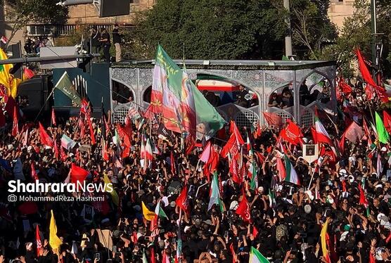 گزارش تصویری | چند قطره دریای سیل خروشان مردم در مراسم تشییع پیکر رهبر شهید