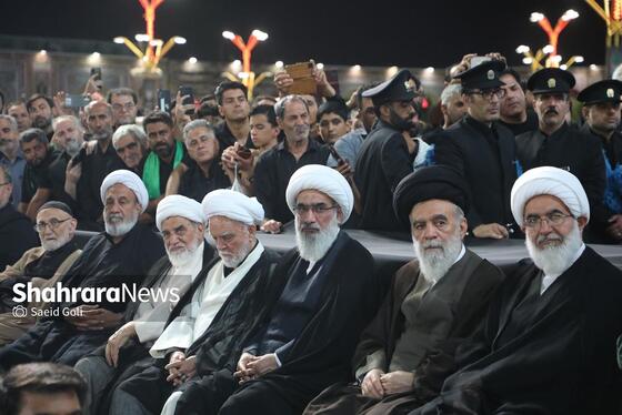 گزارش تصویری | مراسم بزرگداشت رهبر شهید ایران در حرم مطهر امام رضا (ع)