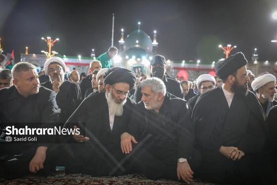 گزارش تصویری | مراسم بزرگداشت رهبر شهید ایران در حرم مطهر امام رضا (ع)
