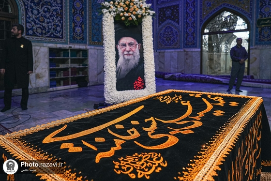 گزارش تصویری | آماده سازی مزار مطهر رهبر شهید انقلاب اسلامی در حرم مطهر رضوی