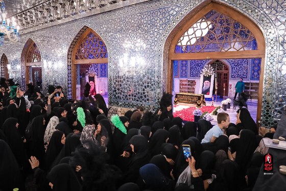 گزارش تصویری | زیارت مزار مطهر رهبر شهید انقلاب اسلامی در حرم مطهر رضوی