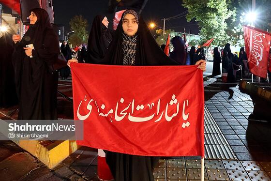 گزارش تصویری | یکصدوسی‌وهفتمین شب حضور مردم مشهد در خیابان