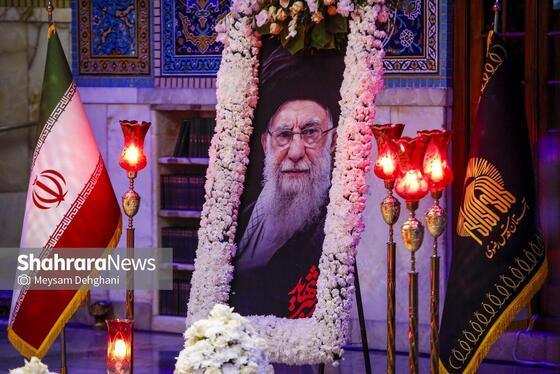 گزارش تصویری | مزار مطهر رهبر شهید انقلاب اسلامی در رواق دارالذکر حرم مطهر رضوی