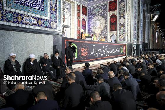 گزارش تصویری | اجتماع بزرگ «همه خونخواهیم» در حرم مطهر رضوی