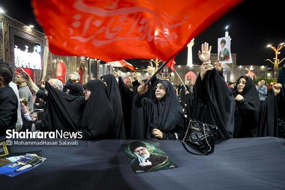 گزارش تصویری | اجتماع بزرگ «همه خونخواهیم» در حرم مطهر رضوی
