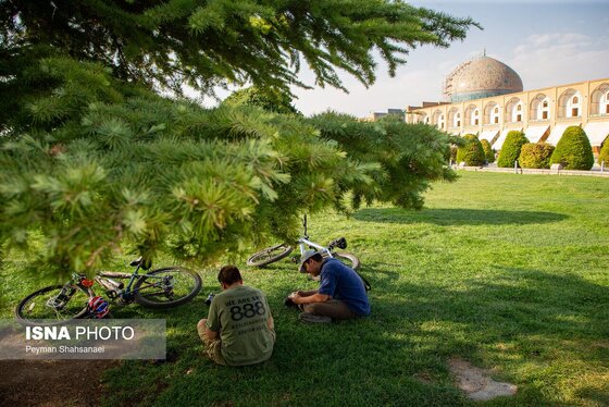 گزارش تصویری | تابش خورشید گرم بر سر اصفهان