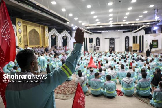 گزارش تصویری | آیین اذن خدمت کاروان خدام الحسین (ع) شهرداری مشهد