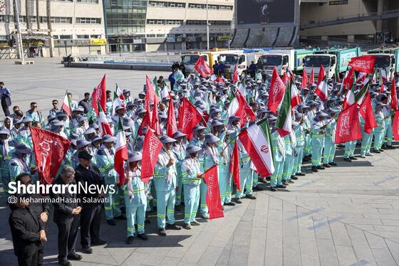 گزارش تصویری | آیین اذن خدمت کاروان خدام الحسین (ع) شهرداری مشهد