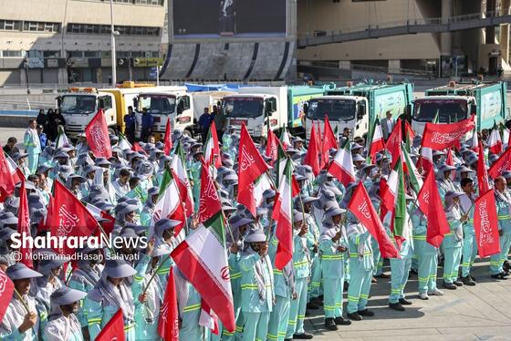 گزارش تصویری | آیین اذن خدمت کاروان خدام الحسین (ع) شهرداری مشهد