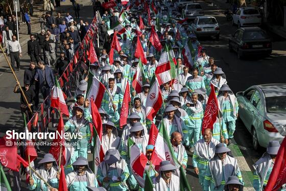 گزارش تصویری | آیین اذن خدمت کاروان خدام الحسین (ع) شهرداری مشهد