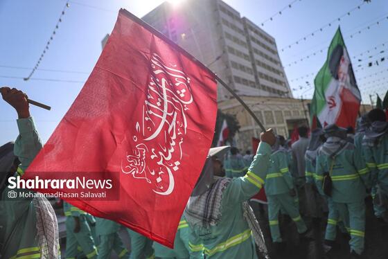 گزارش تصویری | آیین اذن خدمت کاروان خدام الحسین (ع) شهرداری مشهد