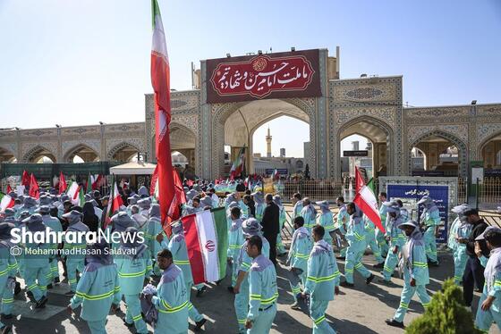 گزارش تصویری | آیین اذن خدمت کاروان خدام الحسین (ع) شهرداری مشهد