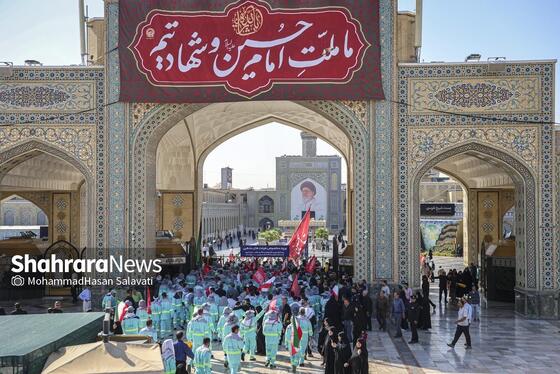 گزارش تصویری | آیین اذن خدمت کاروان خدام الحسین (ع) شهرداری مشهد