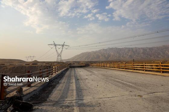 گزارش تصویری | آخرین وضعیت پل رودخانۀ شور در محور بندرعباس پس از حمله امریکا