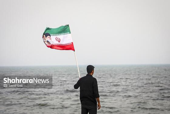 گزارش تصویری | زنجیره ۵ کیلومتری جان‌فدایان ایران در سواحل بندرعباس