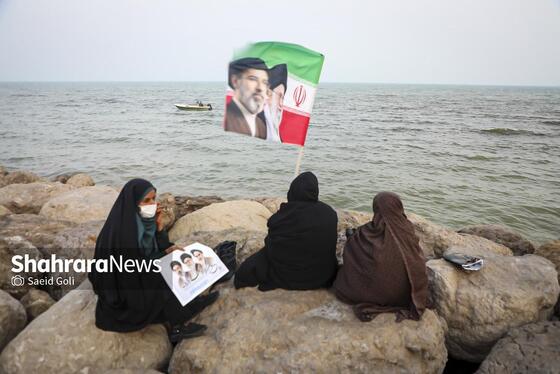 گزارش تصویری | زنجیره ۵ کیلومتری جان‌فدایان ایران در سواحل بندرعباس